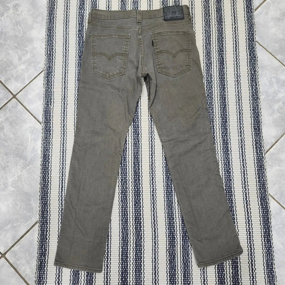 Levis 511 Slim Fit Jeans Mens 32x30 Olive Green Stretch Denim Pants 04511-2342
